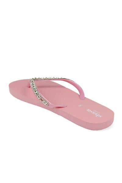 Flip flops cintas glitter PALO DE ROSA