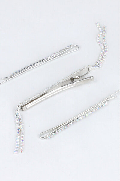 Set 3 piezas broche brillos