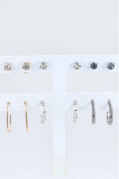 6Pr Aretes Sencillos Arracadas