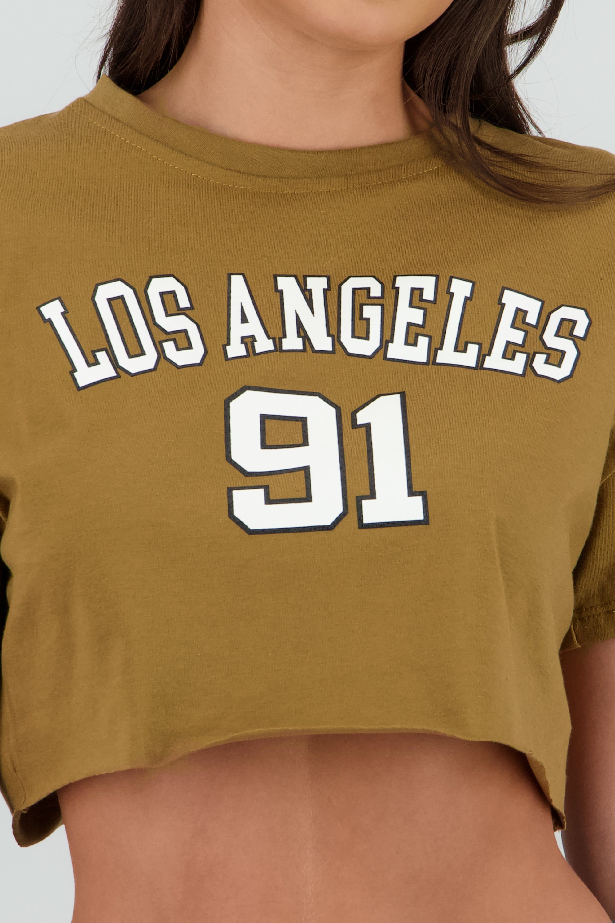 Top Manga Corta Los Angeles CAMELLO