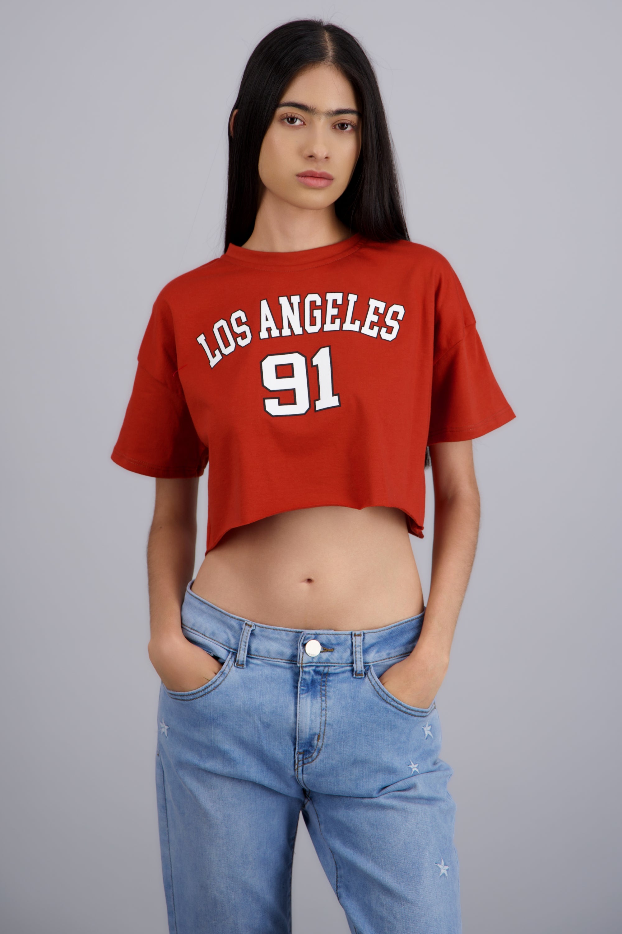 Top Manga Corta Los Angeles LADRILLO
