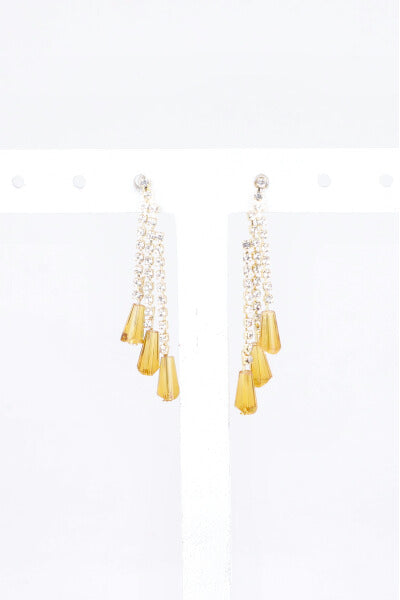 Aretes Brillos Bead Color AMARILLO