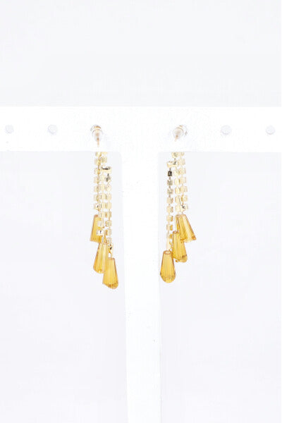 Aretes Brillos Bead Color AMARILLO