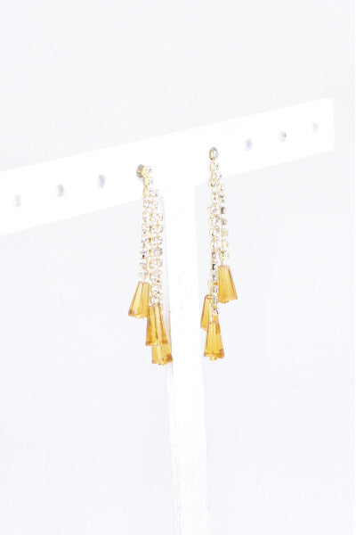 Aretes Brillos Bead Color AMARILLO