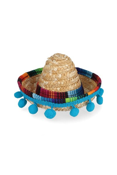 Sombrero para mascota mexicano mascota chico AZUL