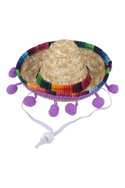 Sombrero para mascota mexicano mascota chico MORADO