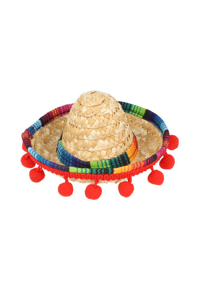 Sombrero para mascota mexicano mascota chico MULTICOLOR