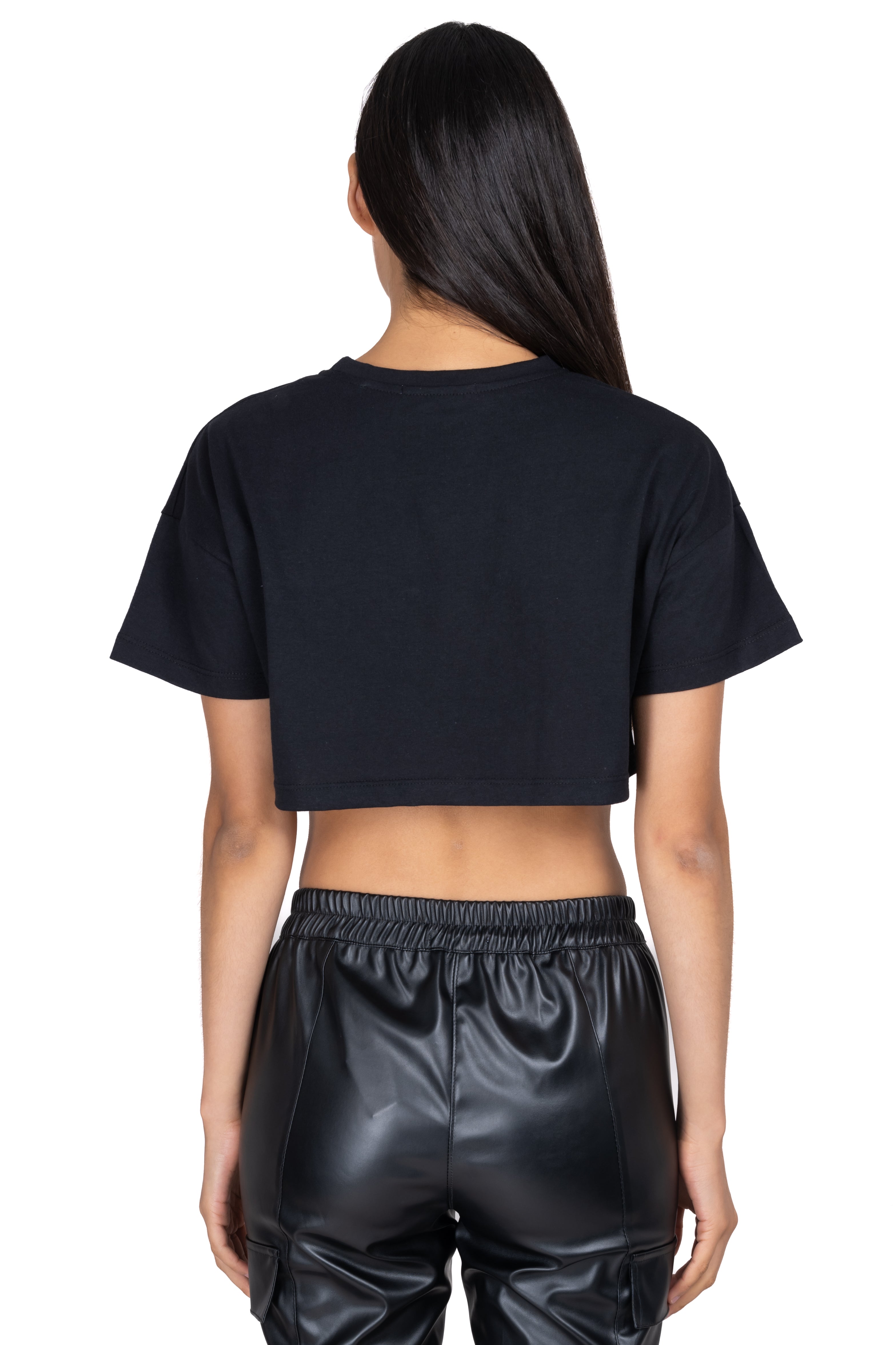 Top Crop Osito Nueva York NEGRO COMBO
