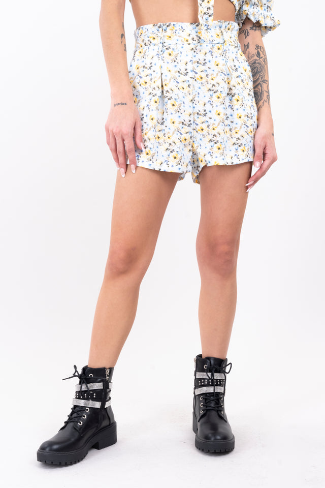 Short cintas flores