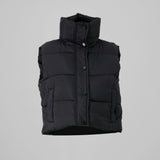 Chaleco crop puffer monocolor