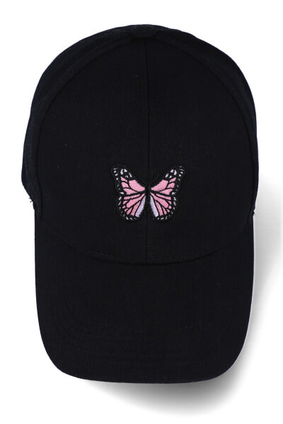 Gorra mariposa bordada