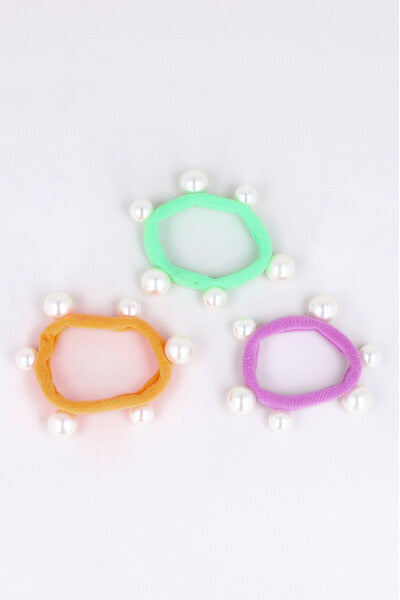 Set 3 ligas perlas maxi