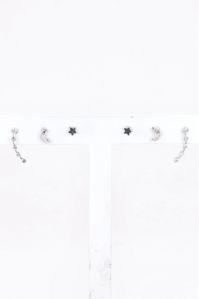3 Pr Aretes Estrella PLATA