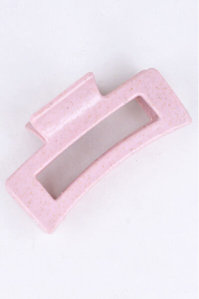 Pinza rectangular diseño moteado ROSA