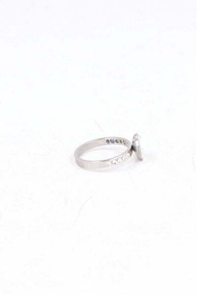 Anillo Corazon Diamante PLATA