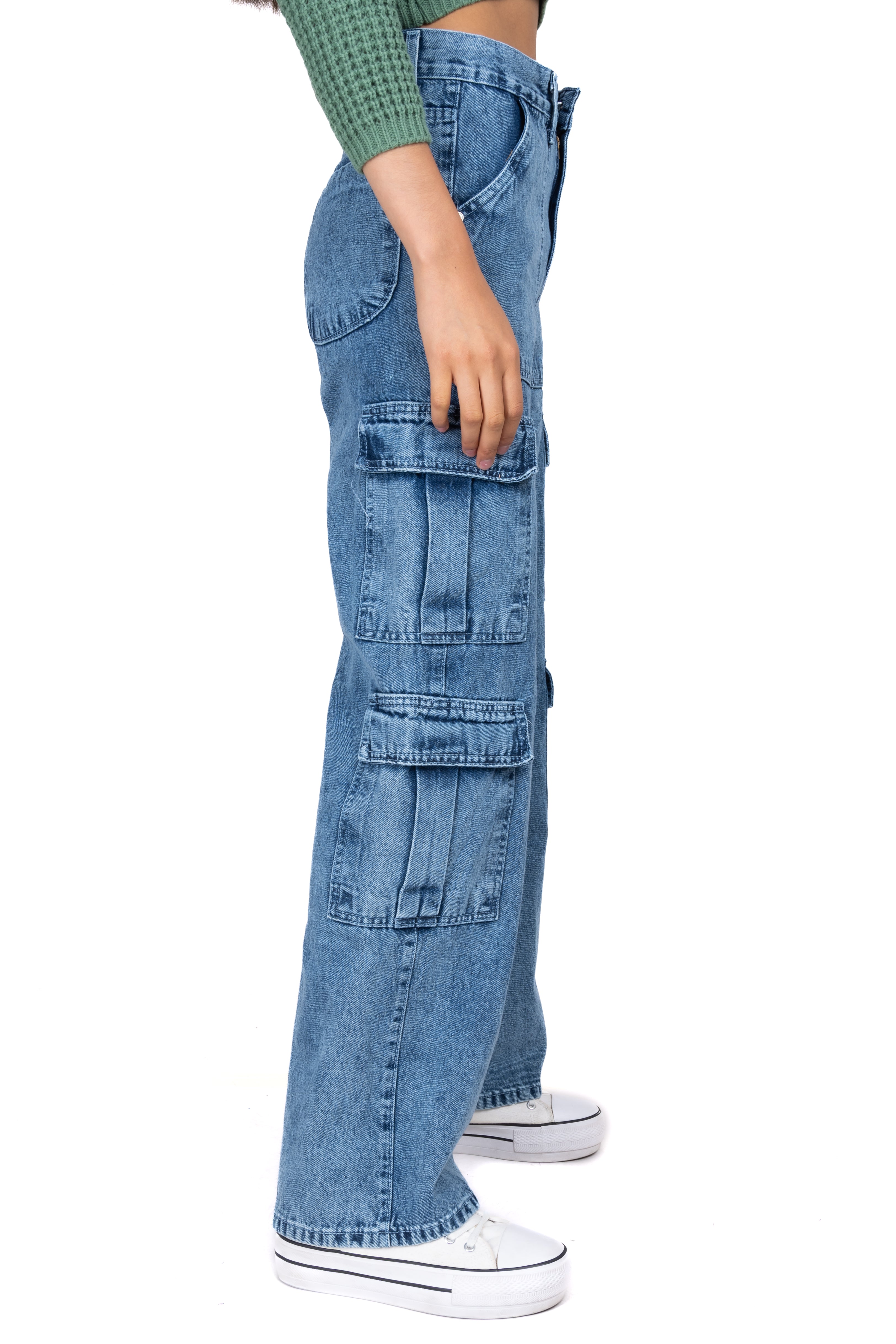 Jeans baggy cargo ACID WASH