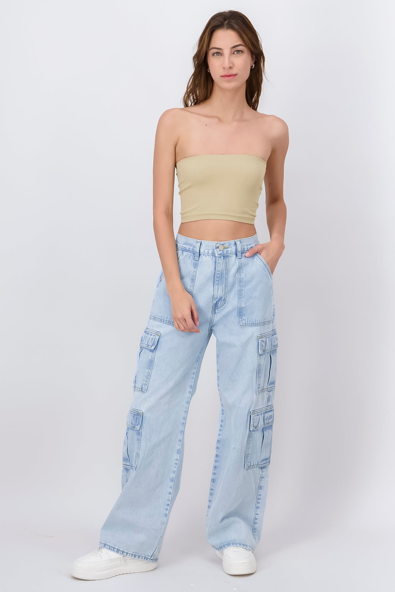 Jeans baggy cargo ACID LIGHT