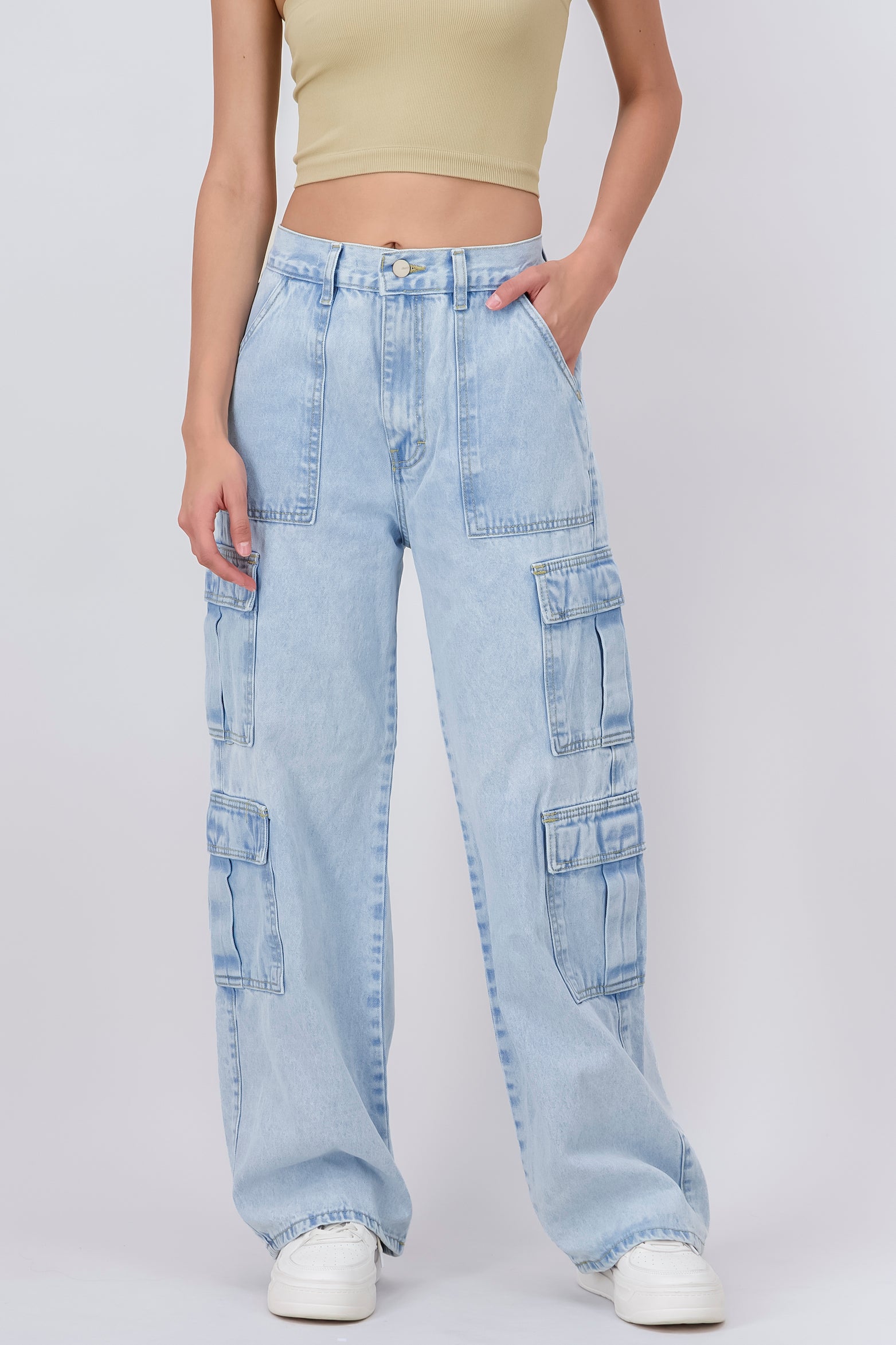 Jeans baggy cargo ACID LIGHT
