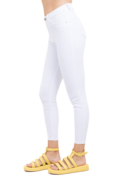 Jeans skinny cintura alta BLANCO