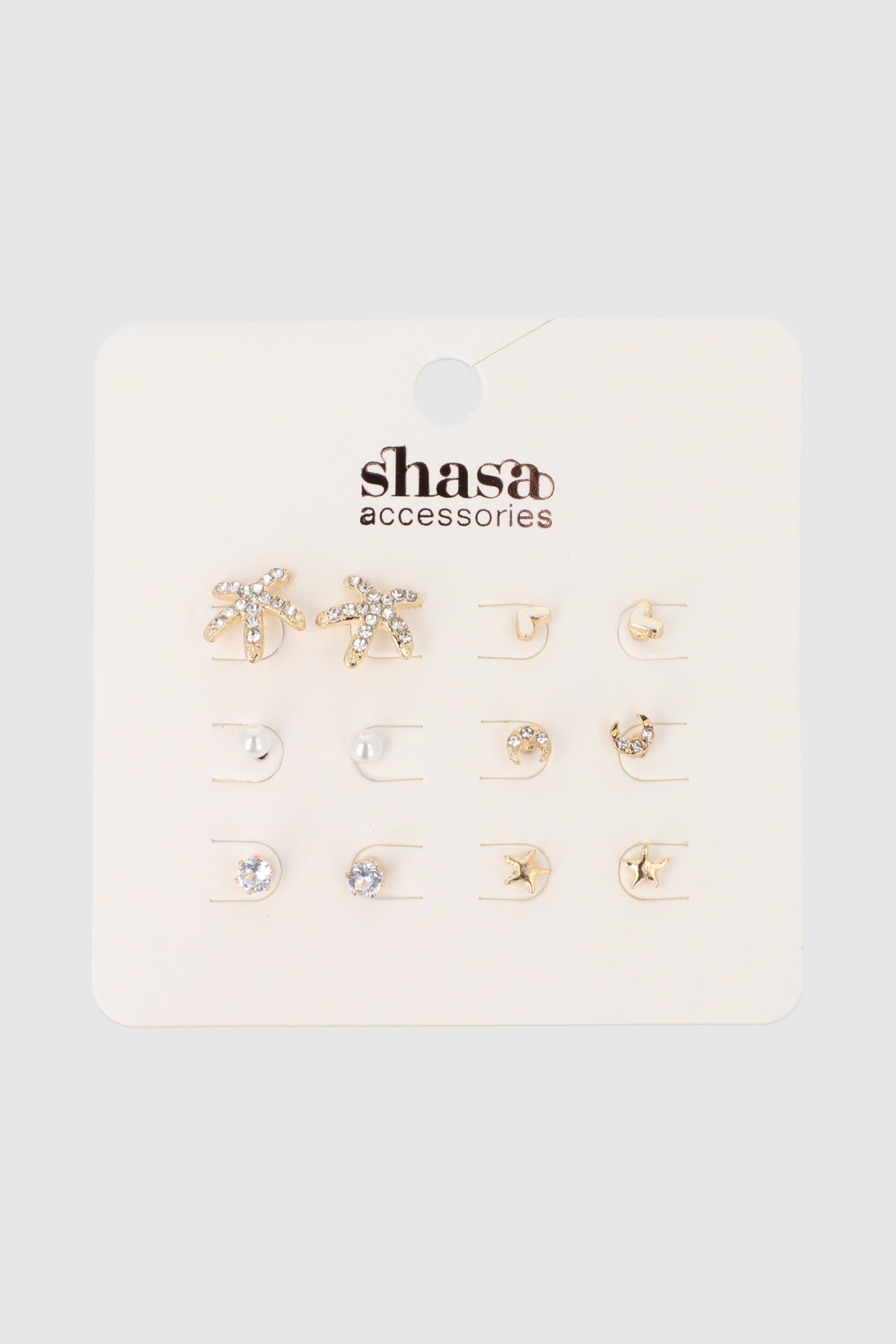 Set 6 Pares Aretes Studs