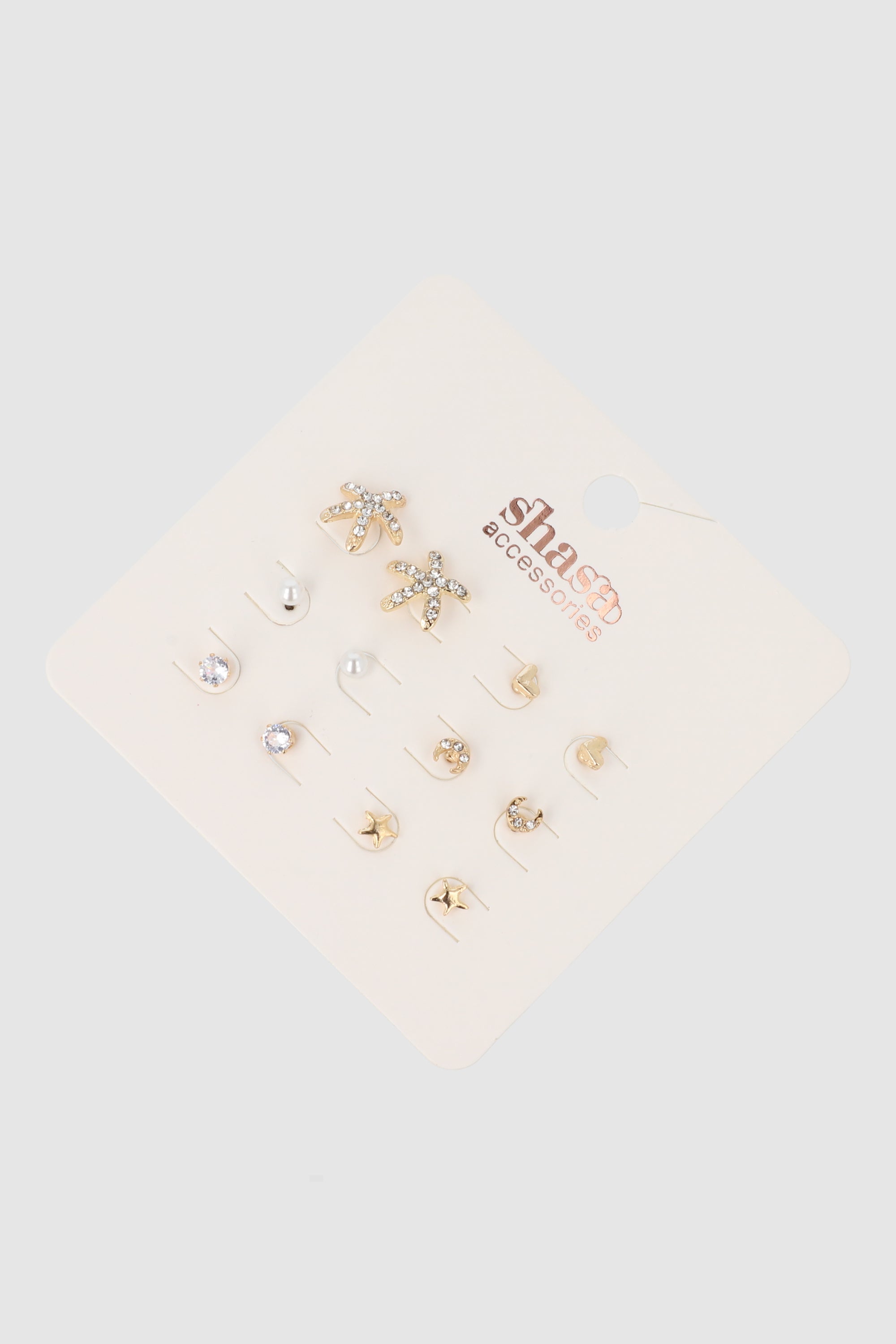 Set 6 Pares Aretes Studs
