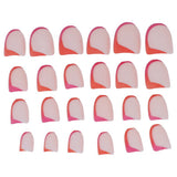 Set 24 uñas postizas bicolor