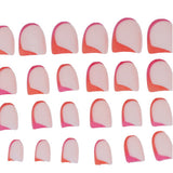 Set 24 uñas postizas bicolor
