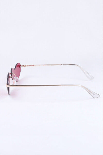 Lentes Sol Corazón Metálicos MAGENTA