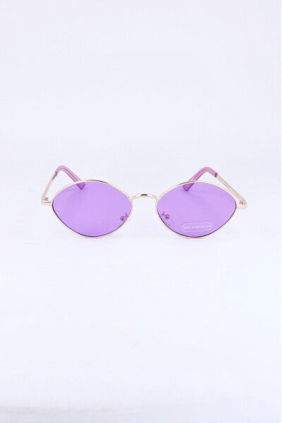 Lentes finos retro ovalados MORADO