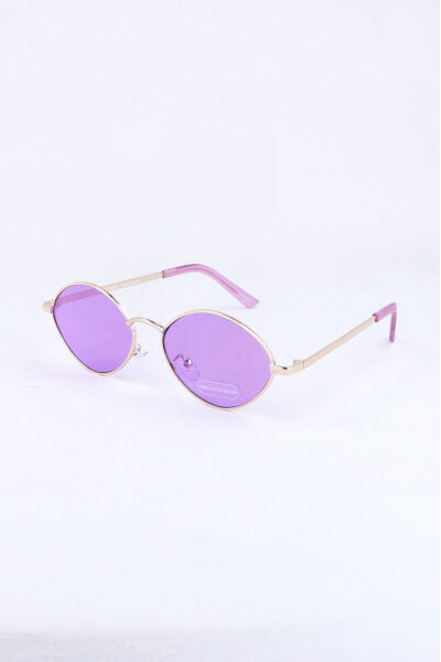 Lentes finos retro ovalados MORADO