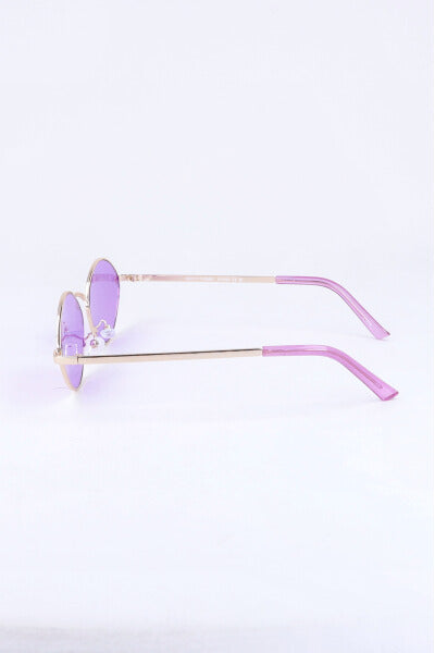 Lentes finos retro ovalados MORADO