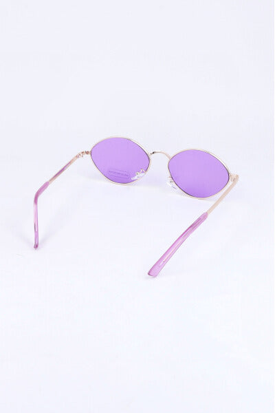 Lentes finos retro ovalados MORADO