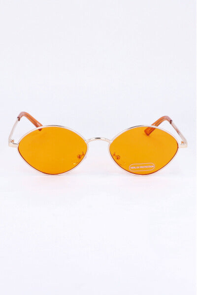 Lentes finos retro ovalados NARANJA