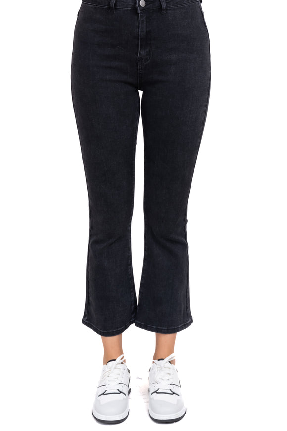 Jeans flared monocolor