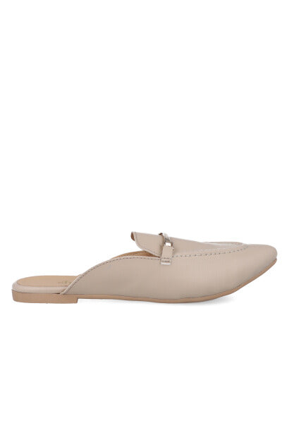 Loafer mula hebila delantera NUDE