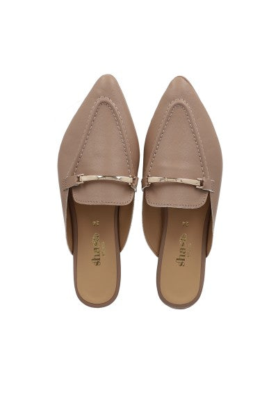 Loafer mula hebila delantera TAUPE