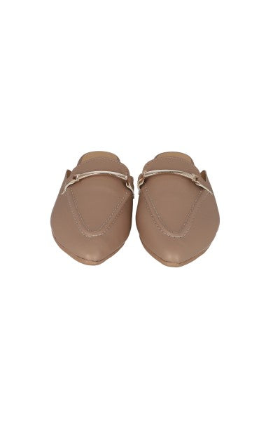 Loafer mula hebila delantera TAUPE