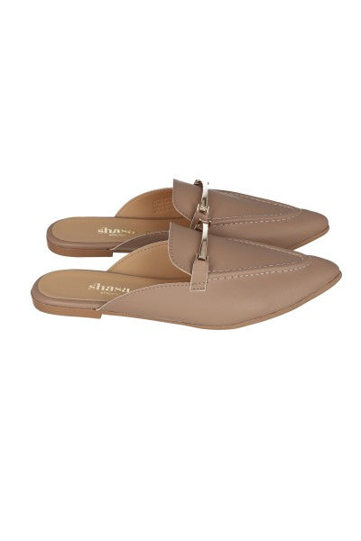 Loafer mula hebila delantera TAUPE