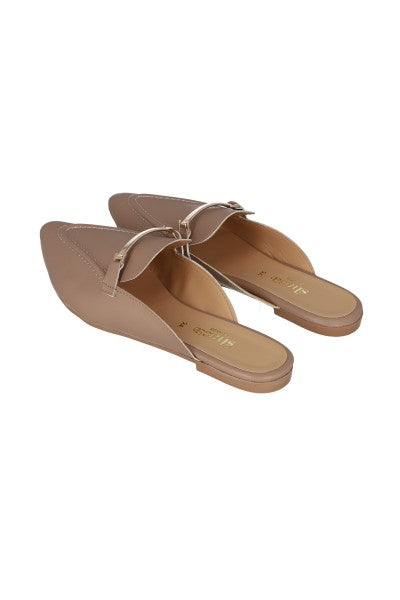 Loafer mula hebila delantera TAUPE