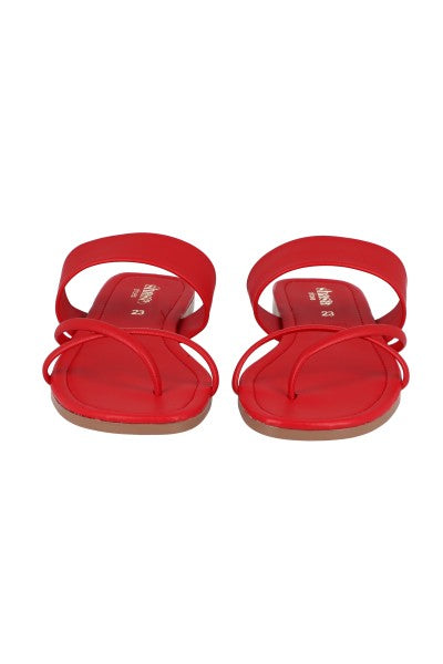 Sandalia pala tiras cruzadas ROJO