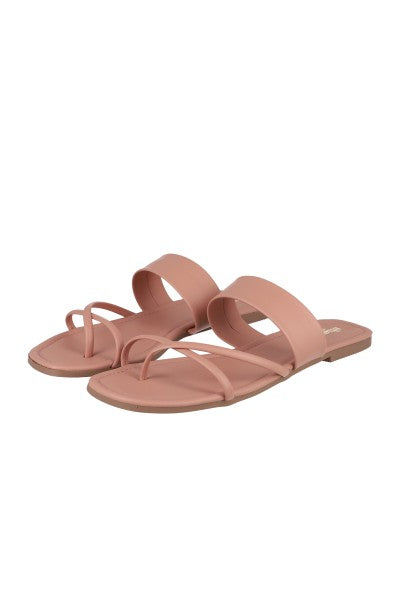Sandalia pala tiras cruzadas PALO DE ROSA