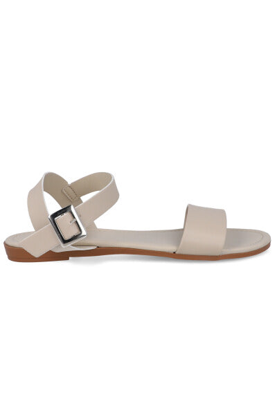 Sandalia efecto piel pulsera tobillo NUDE