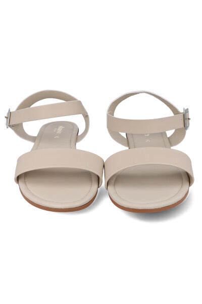 Sandalia efecto piel pulsera tobillo NUDE