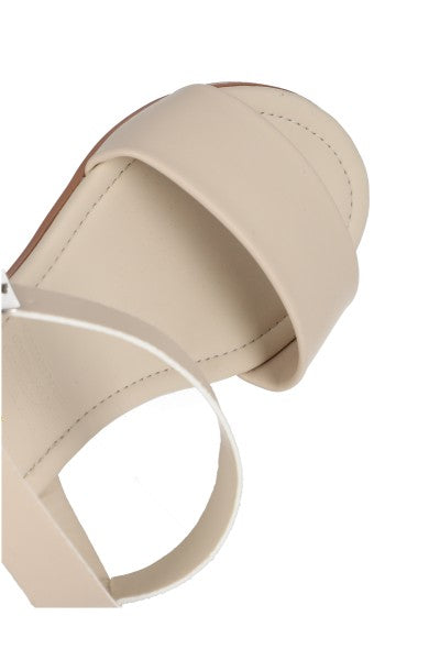 Sandalia efecto piel pulsera tobillo NUDE