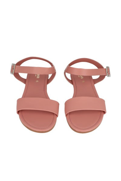 Sandalia efecto piel pulsera tobillo PALO DE ROSA