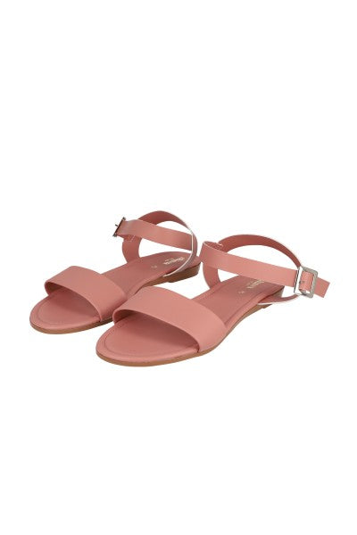 Sandalia efecto piel pulsera tobillo PALO DE ROSA