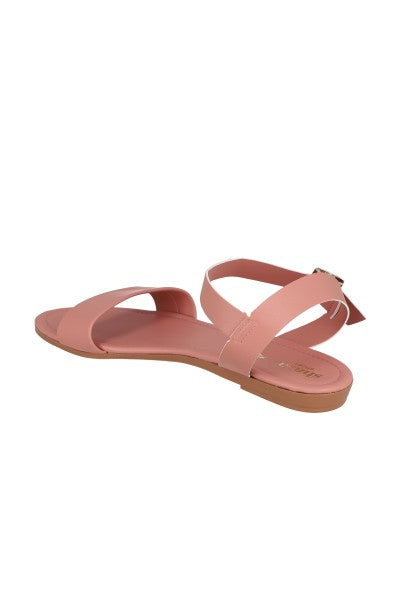 Sandalia efecto piel pulsera tobillo PALO DE ROSA