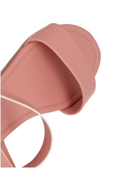 Sandalia efecto piel pulsera tobillo PALO DE ROSA
