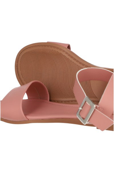 Sandalia efecto piel pulsera tobillo PALO DE ROSA