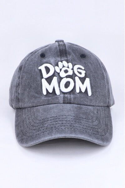 Gorra ligeramente deslavada Dog Mom